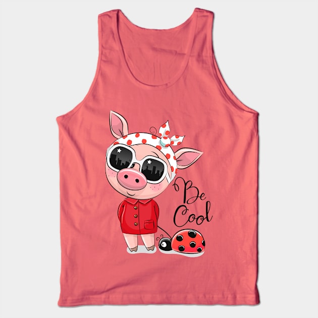 Cool Pig Tank Top by Reginast777